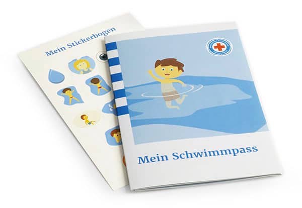 Selfmade-Schwimmkurs Schwimmpass mit Stickerbogen